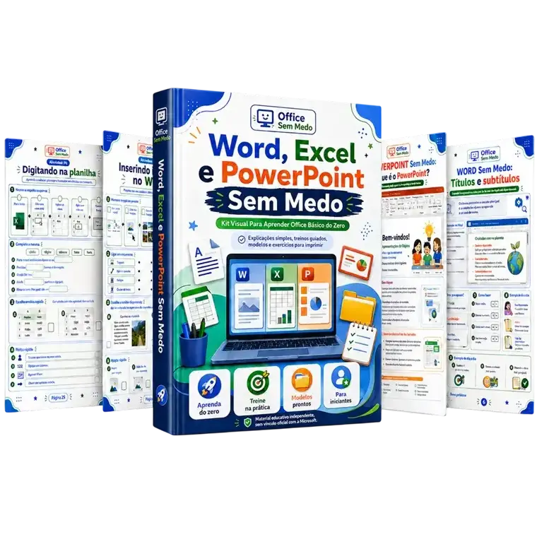Kit Word, Excel e PowerPoint Sem Medo — Capa e páginas internas